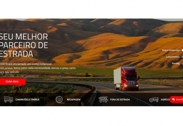 Bridgestone apresenta novo website para sua divisão Comercial