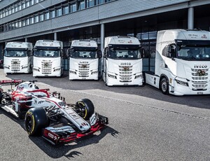 Caminhões IVECO entram para a frota da equipe Alfa Romeo na Formula 1