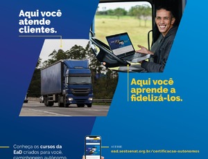 CNTA e SEST SENAT lançam certificação para caminhoneiros autônomos