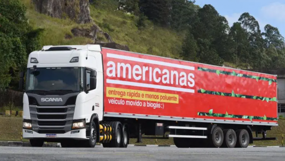 B2W Digital compra 10 caminhões a gás da Scania