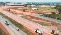 Obras de duplicação em Cuiabá, na BR-163/364/MT avançam