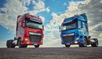 Estreia na Rota Virtual Fenatran caminhões da DAF