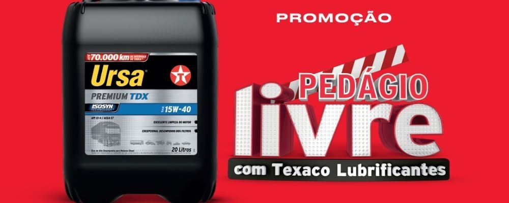 1º sorteio da promoção Pedágio Livre Texaco será no dia 11 de agosto