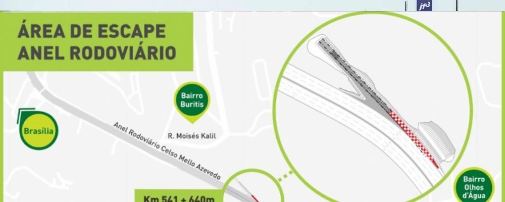 Obras da área de escape no Anel Rodoviário de BH podem iniciar em setembro 