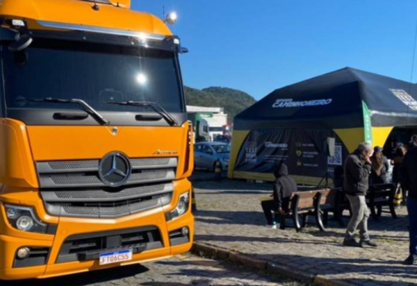 MB oferece test-drive do Novo Actros na rota da soja em Rondonópolis