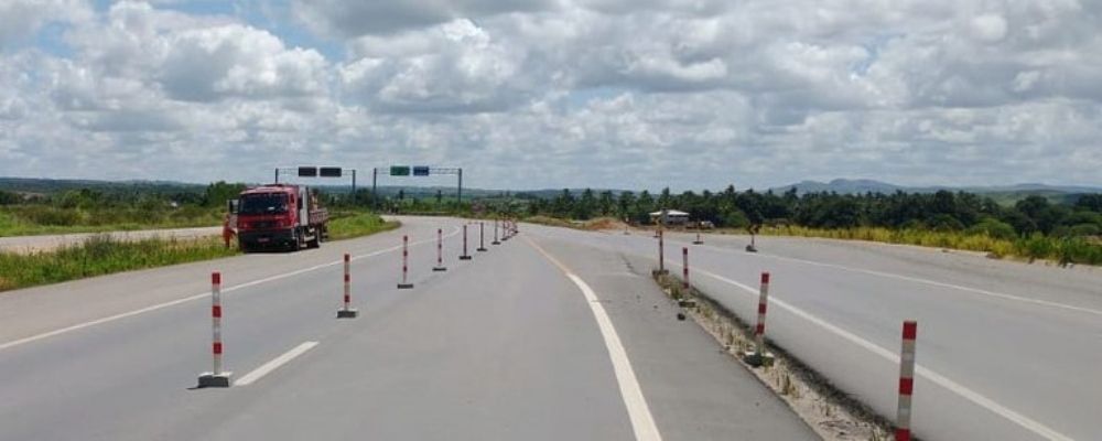 Alterado tráfego de veículos na BR-101, na divisa entre Alagoas e Sergipe