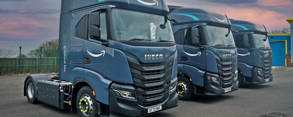 Iveco fornecerá 1.064 unidades do S-WAY CNG para a Amazon na Europa