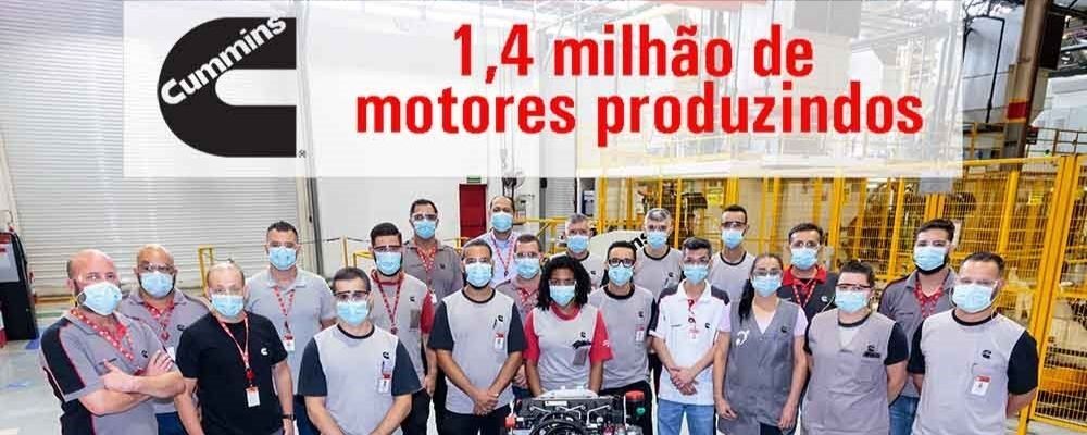 Cummins comemora produção de 1,4 milhão de motores