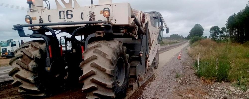 Obras da restauração em concreto avançam na PRC-280, principal corredor do Sudoeste