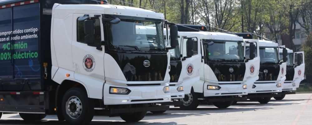 BYD entrega a maior frota de caminhões 100% elétricos da América Latina