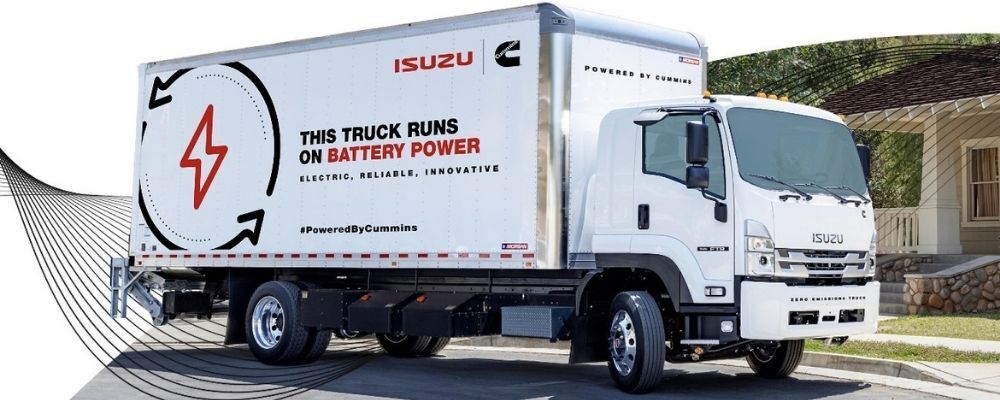 Cummins e Isuzu anunciam colaboração de caminhões elétricos de bateria 