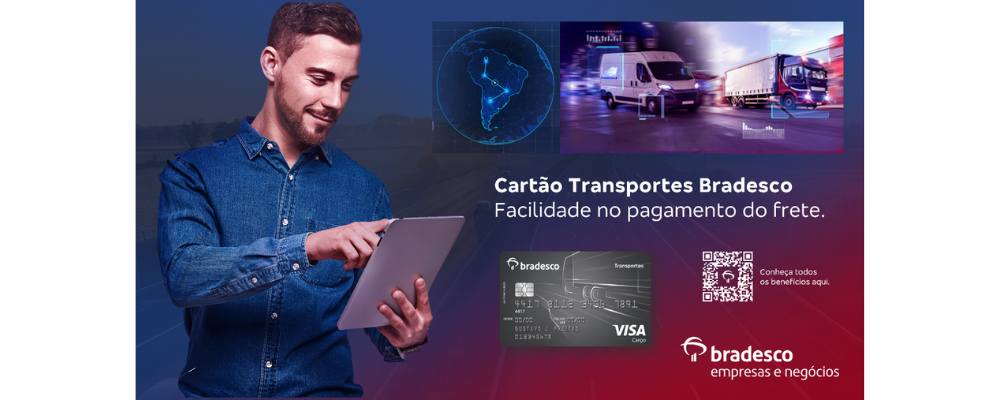 Cartão Transporte Bradesco oferece cashback aos caminhoneiros