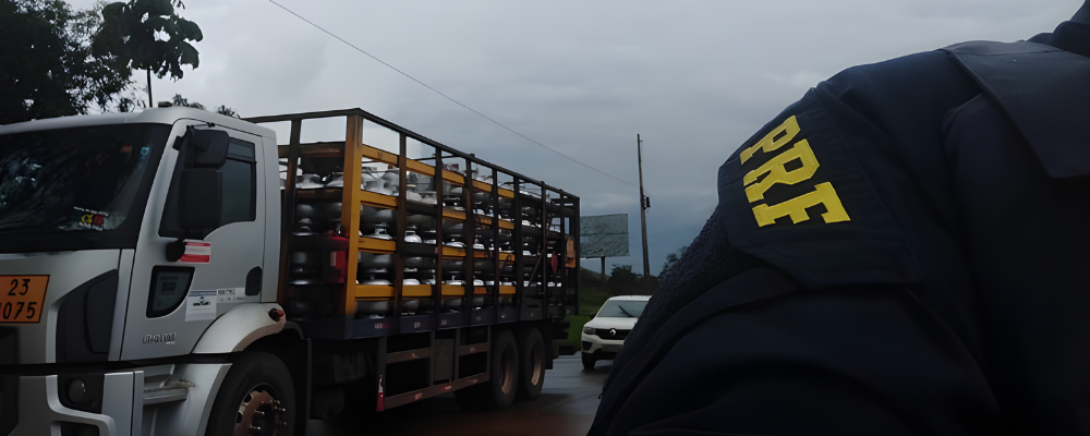 Bandidos visam caminhões carregados de botijões de gás
