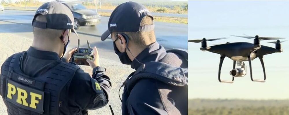 Polícia Rodoviária Federal está usando os drones para aplicar multas nas estradas