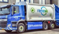 Primeiro DAF CF Electric 6x2 com carregador traseiro nos Países Baixos 