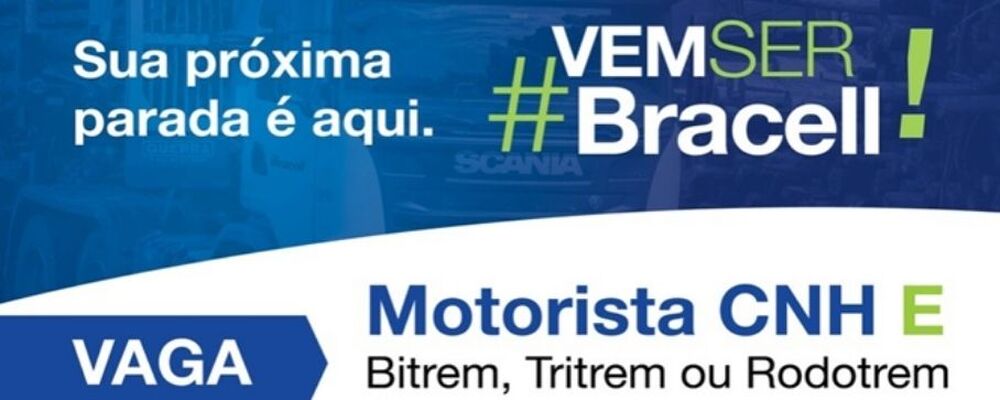 Bracell abre 80 vagas de emprego para motorista, categoria E, em Lençóis Paulista, São Paulo