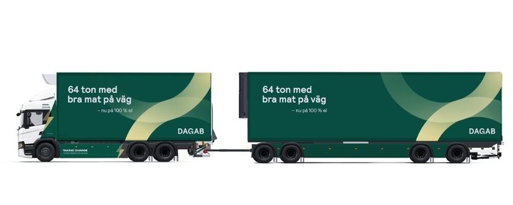 Scania permite o transporte 100% eletrificado de alimentos refrigerados à Dagab 