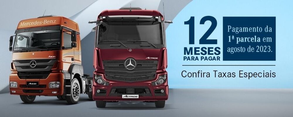 Banco MB lança condição especial para os caminhões Axor e Actros
