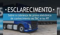 ANTT esclarece teto para cobrança da prova eletrônica de conhecimento para TAC ou RT