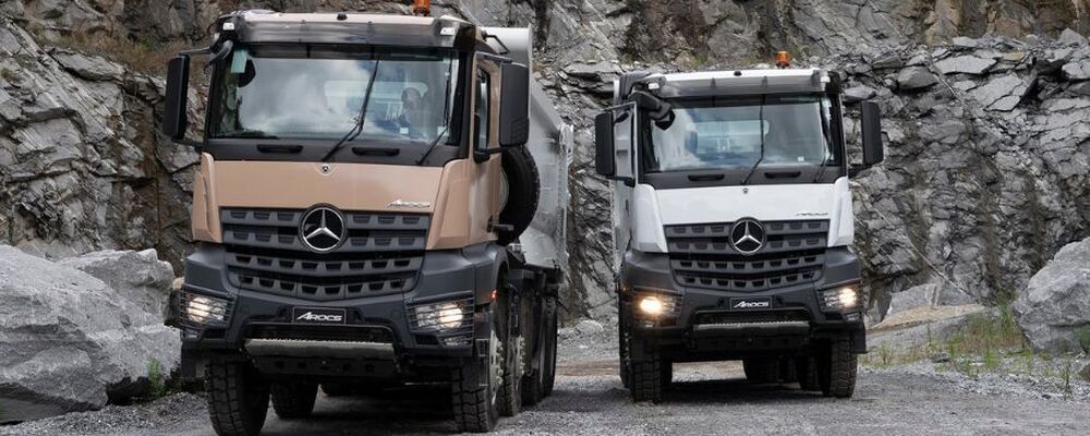 Mercedes-Benz coloca Arocs como atração em exposição de mineração