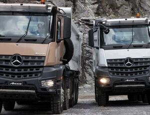 Mercedes-Benz coloca Arocs como atração em exposição de mineração