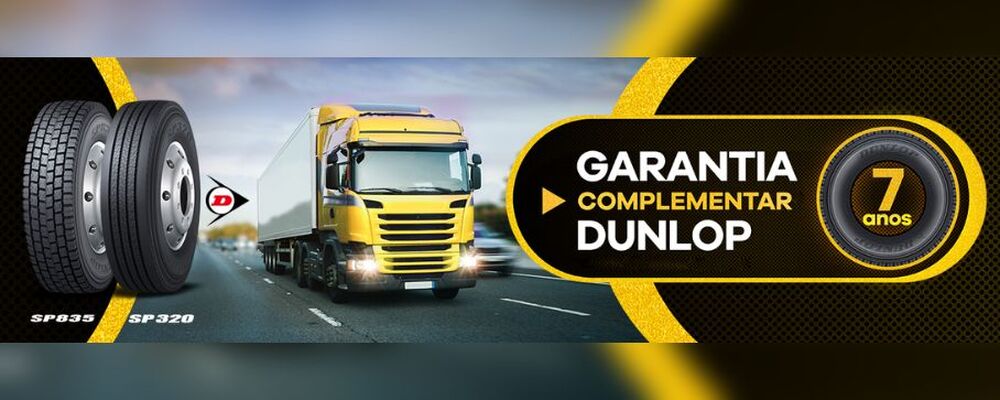 Dunlop amplia garantia de pneus de carga