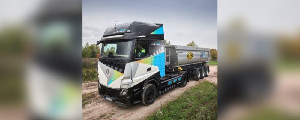 Mercedes-Benz Trucks eletrifica o segmento da Construção com o eActros LongHaul