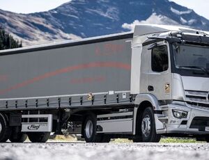 eActros de 40t enfrenta subidas de mais de 1.800m na Áustria