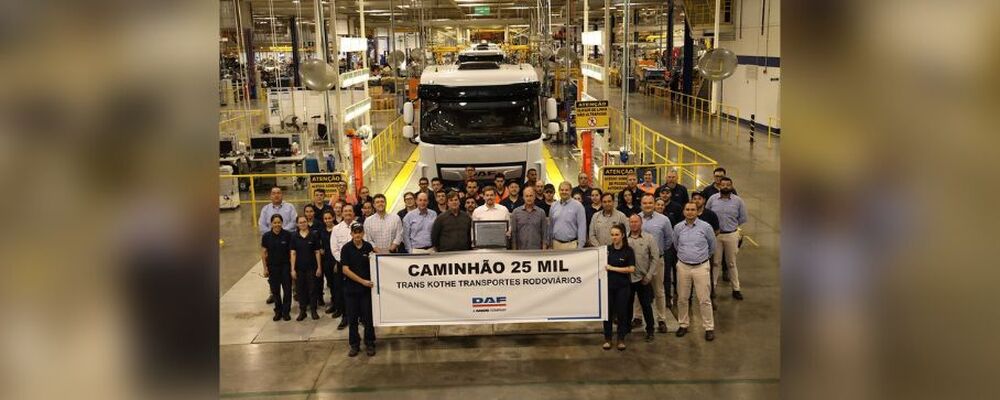 DAF atinge a marca de 25 mil caminhões produzidos no Brasil