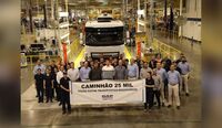 DAF atinge a marca de 25 mil caminhões produzidos no Brasil