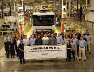 DAF atinge a marca de 25 mil caminhões produzidos no Brasil