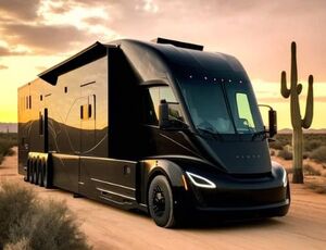 Tesla Semi: o caminhão elétrico recém lançado é transformado em um trailer