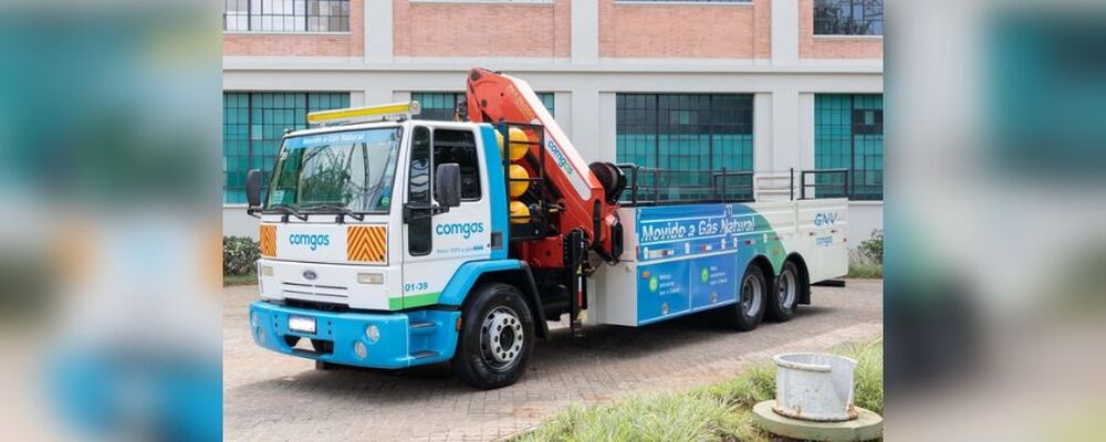 Comgás adota caminhão com motor GNV em suas operações