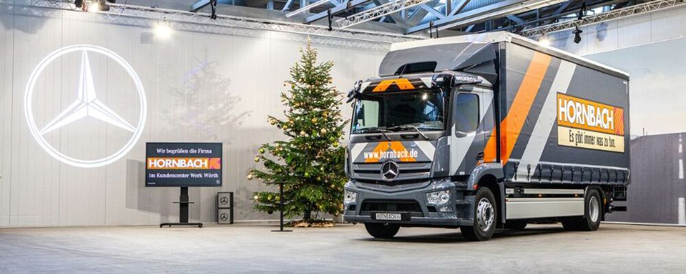 Mercedes-Benz eActros eletrifica Hornbach