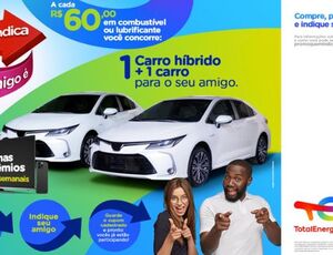 Promoção da TotalEnergies sorteia carros híbridos e centenas de prêmios semanais