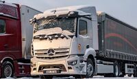eActros 300 da Mercedes-Benz realiza testes em rota do círculo Ártico para Stuttgart