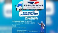 Transmagna recruta Motorista Carreteiro na região de Sumaré (SP)