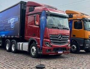 Rodobens recebe caravana de caminhões com tecnologia de última geração da Mercedes-Benz para test-drive