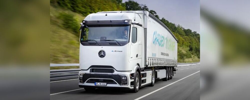 Mercedes-Benz lança caminhão elétrico eActros 600 com bateria de longa distância