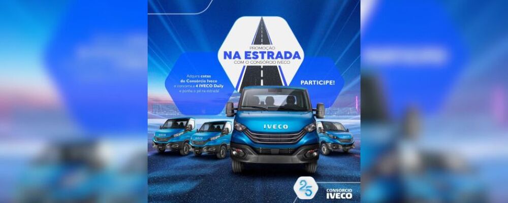 Consórcio Iveco comemora 25 anos com campanha promocional e crescimento expressivo nas vendas