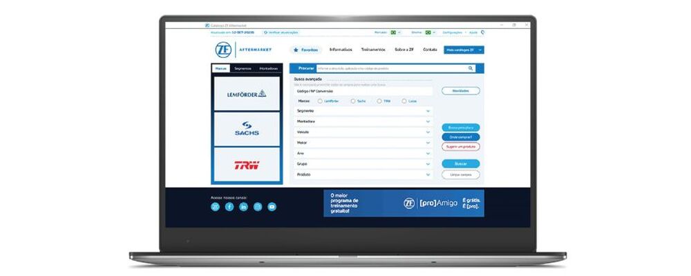 ZF Aftermarket lança novo catálogo digital