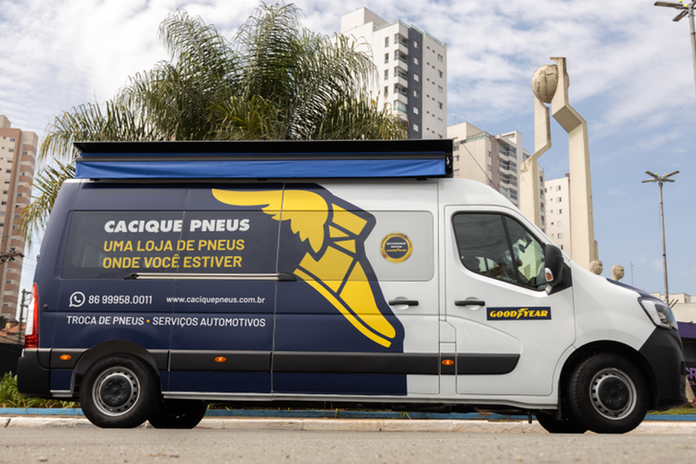 Cacique Pneus terá a primeira Unidade Móvel de Vendas de pneus no Nordeste