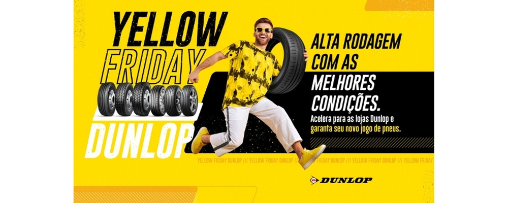 Dunlop Pneus oferece descontos e frete grátis na Black Friday 2023