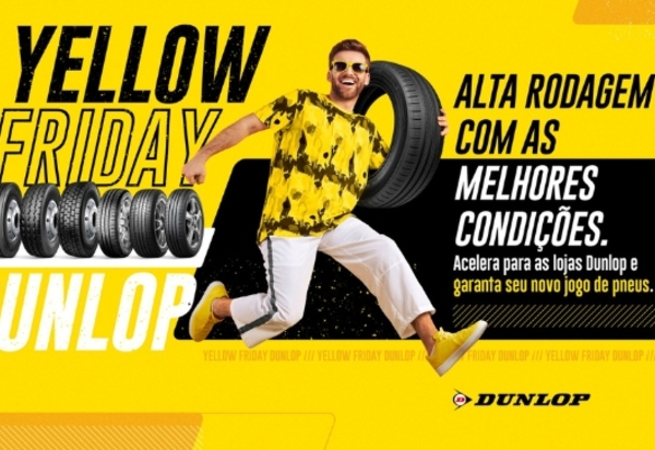 Dunlop Pneus oferece descontos e frete grátis na Black Friday 2023