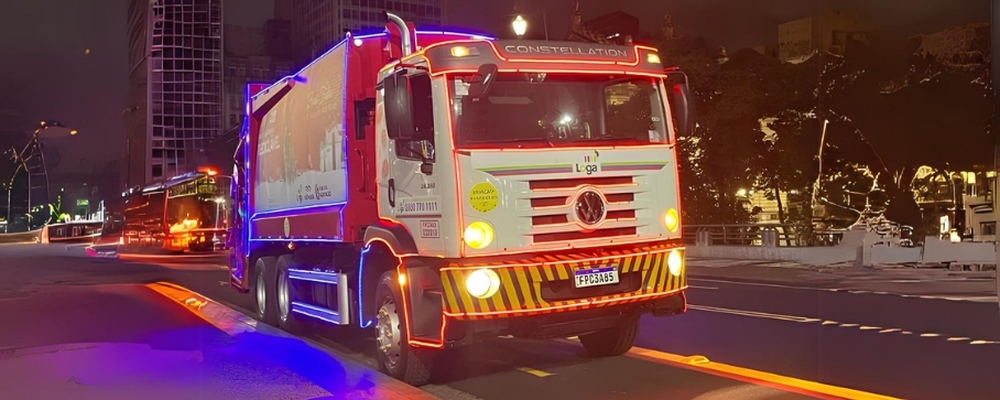 Caminhões da coleta farão carreata de Natal em São Paulo