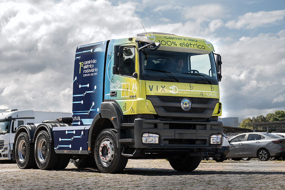 VIX Logística lança caminhão elétrico com capacidade de 120 toneladas