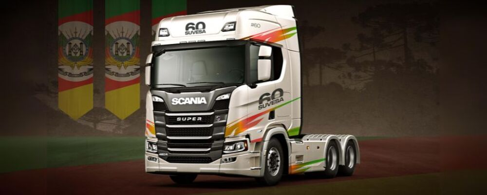 Scania Suvesa lança edição especial de caminhão em comemoração aos 60 anos
