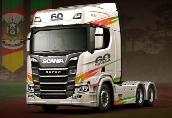 Scania Suvesa lança edição especial de caminhão em comemoração aos 60 anos