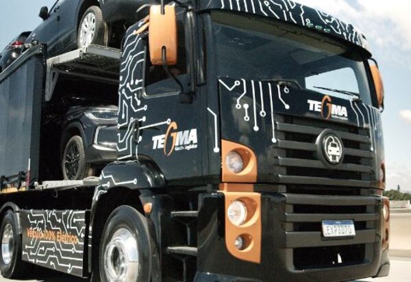 Tegma converte caminhão a combustão em elétrico