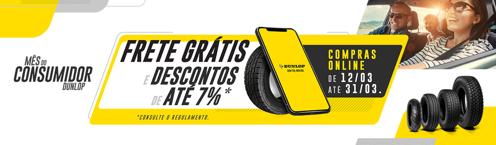 Dunlop Pneus celebra Dia do Consumidor com descontos e ofertas exclusivas